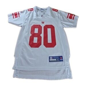 New York Giants Jersey Youth MEDIUM‎ White Cruz #80 NFL ON FIELD EQUIPMENT EUC